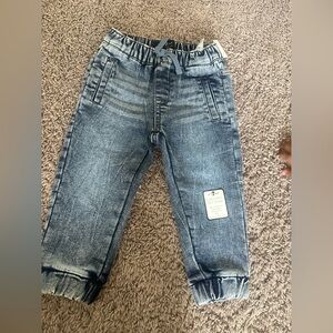 Boys Blue Denim Joggers.